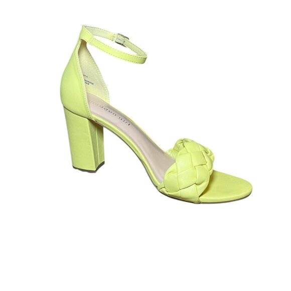 Madden Girl Barbi Lime Green Yellow Heels Size: 8.5 Medium - Picture 7 of 7